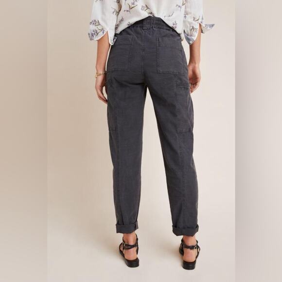 Anthropologie Angela Cropped Cargo Pants in Carbon Grey size 28 - Picture 6 of 13